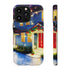 Festive Christmas Decorations on a Row of Townhomes - Impact Resistant Phone Case iPhone 13 Pro Matte